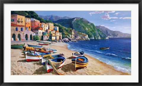 Framed Borgo di Pescatori Print