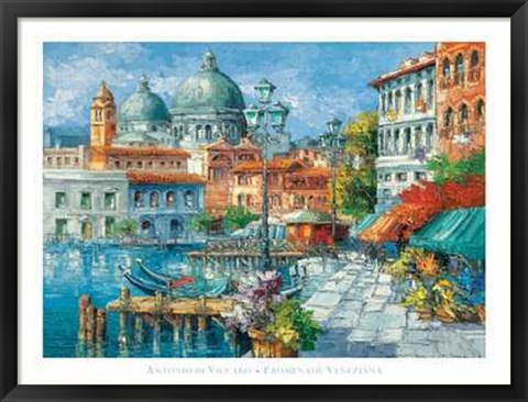 Framed Promenade Veneziana Print