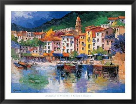 Framed Riviera Ligure Print