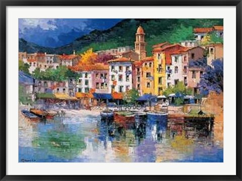 Framed Riviera Ligure Print