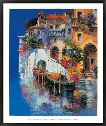 Framed Riflessi Sul Lago Print