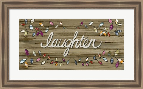 Framed Love &amp; Laughter I Print