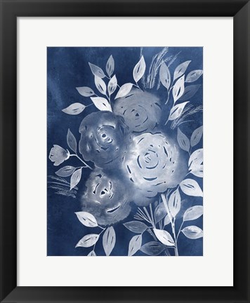 Framed Cyanotype Roses II Print