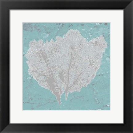 Framed Graphic Sea Fan IV Print