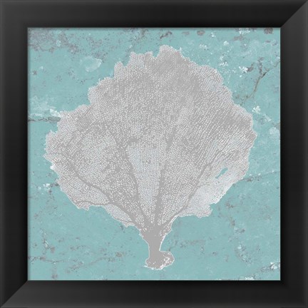 Framed Graphic Sea Fan V Print