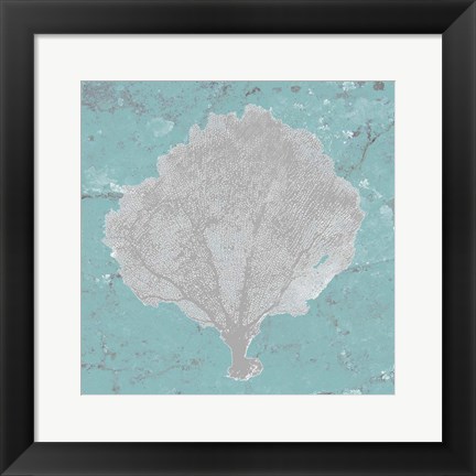 Framed Graphic Sea Fan V Print