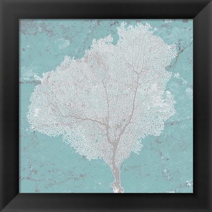 Framed Graphic Sea Fan VII Print