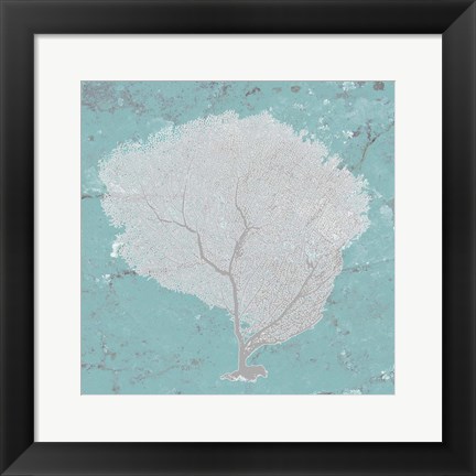 Framed Graphic Sea Fan IX Print