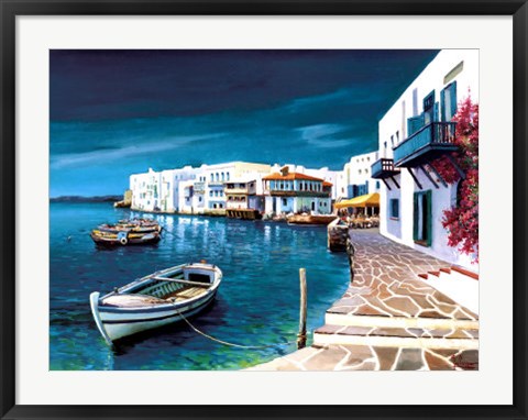 Framed Porticciolo Greco Print