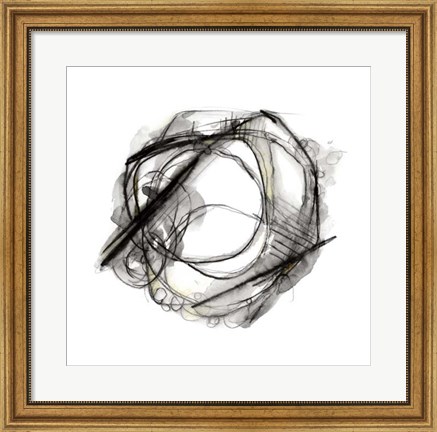 Framed Bumble Bee Flight II Print