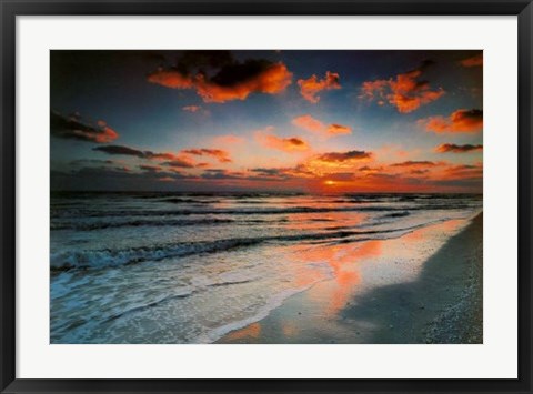 Framed Sunset Over Sanibel Island Florida Print