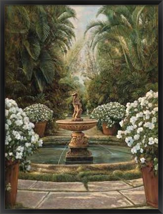 Framed In the Garden Print