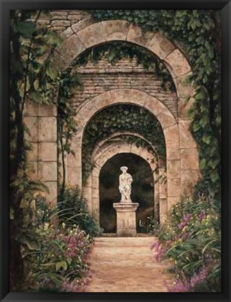 Framed Villa Garden Print