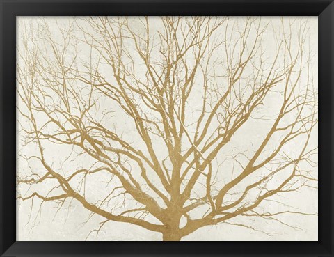 Framed Golden Tree Print