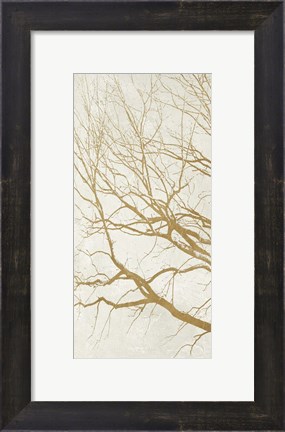 Framed Golden Tree I Print
