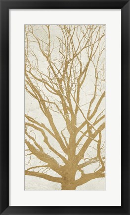 Framed Golden Tree II Print