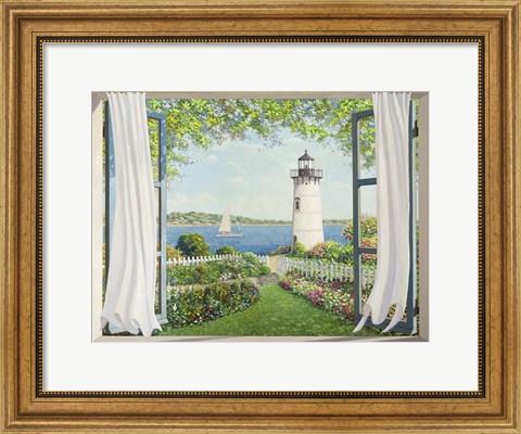 Framed Finestra sul Faro Print