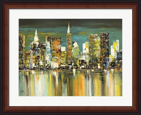 Framed Le Mille Luci di New York Print