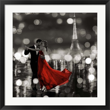 Framed Midnight in Paris (BW) Print