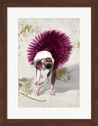 Framed Purple Ballerina Print