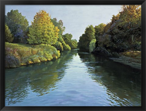 Framed Lungo Il Fiume Print