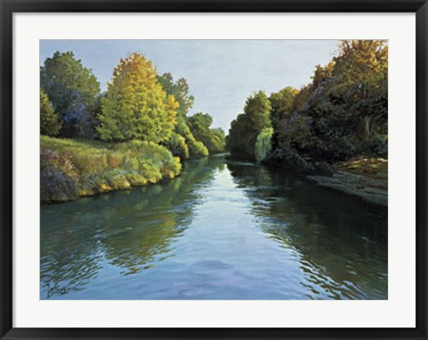 Framed Lungo Il Fiume Print