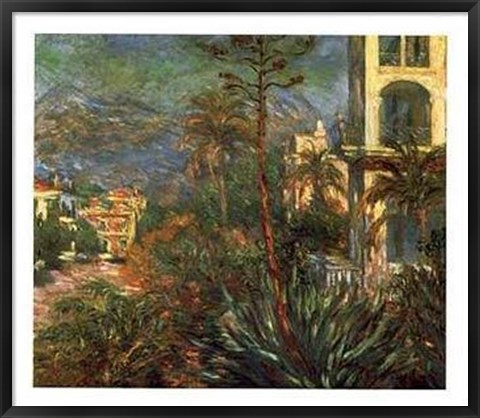 Framed Villas a Bordighera Print