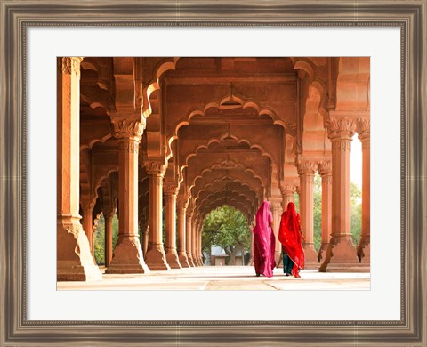 Framed Women in Traditional Dress, India Print