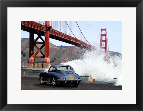 Framed Under the Golden Gate Bridge, San Francisco Print