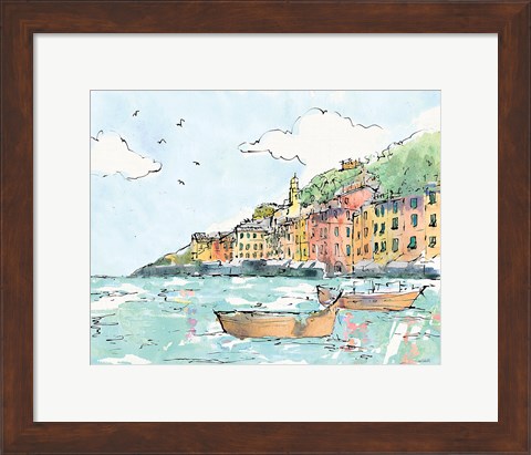 Framed Portofino I Print