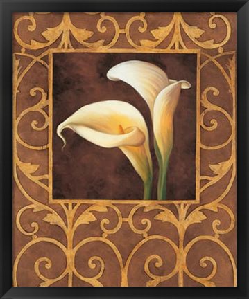 Framed Ornamental Callas Print