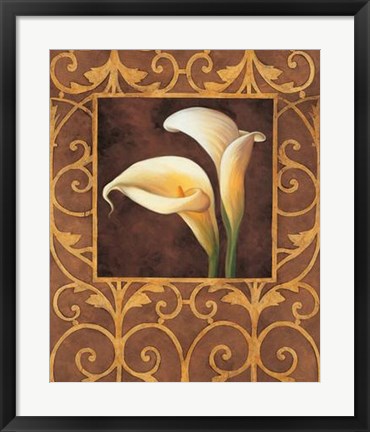 Framed Ornamental Callas Print