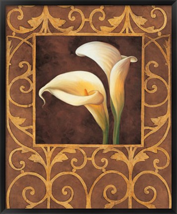 Framed Ornamental Callas Print