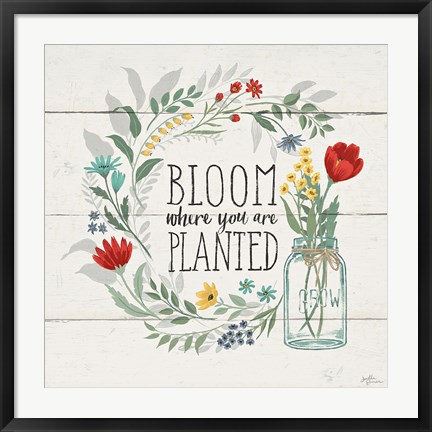 Framed Blooming Thoughts III Print