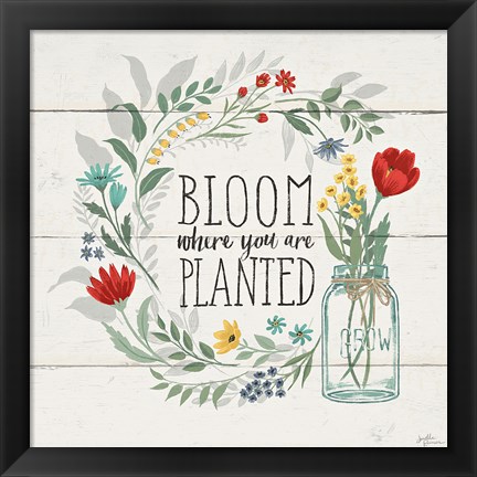 Framed Blooming Thoughts III Print