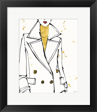 Framed Fashion Strokes I Print