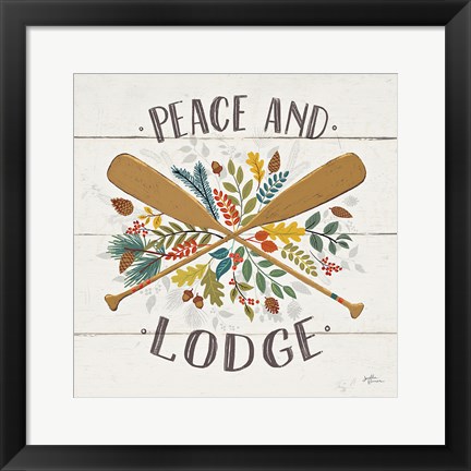 Framed Peace and Lodge IV Print