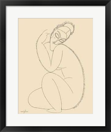 Framed Studio di Nudo II Print