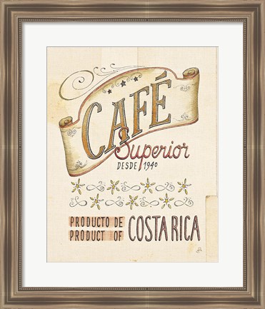 Framed Authentic Coffee VIII Print