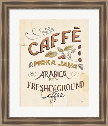 Framed Authentic Coffee VII Print