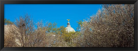 Framed Dome of a government building, Old Mississippi State Capitol, Jackson, Mississippi Print