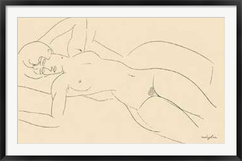 Framed Nudo Disteso Print