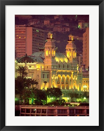 Framed Principality of Monaco, Monte Carlo, Monaco Print