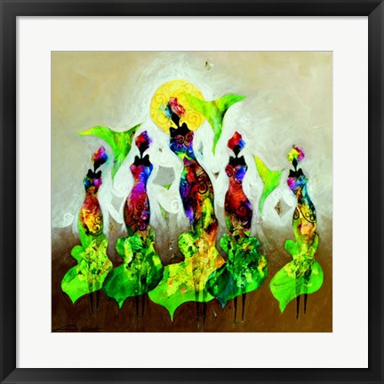 Framed Flexible Figures 2 Print