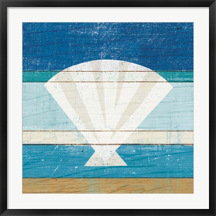 Framed Beachscape Shell Print