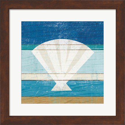 Framed Beachscape Shell Print