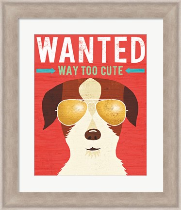 Framed Beach Bums Terrier I Wanted Print