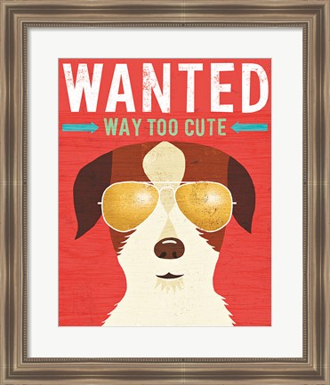 Framed Beach Bums Terrier I Wanted Print