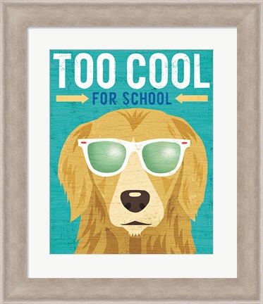 Framed Beach Bums Golden I Cool Print