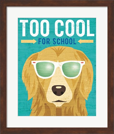 Framed Beach Bums Golden I Cool Print